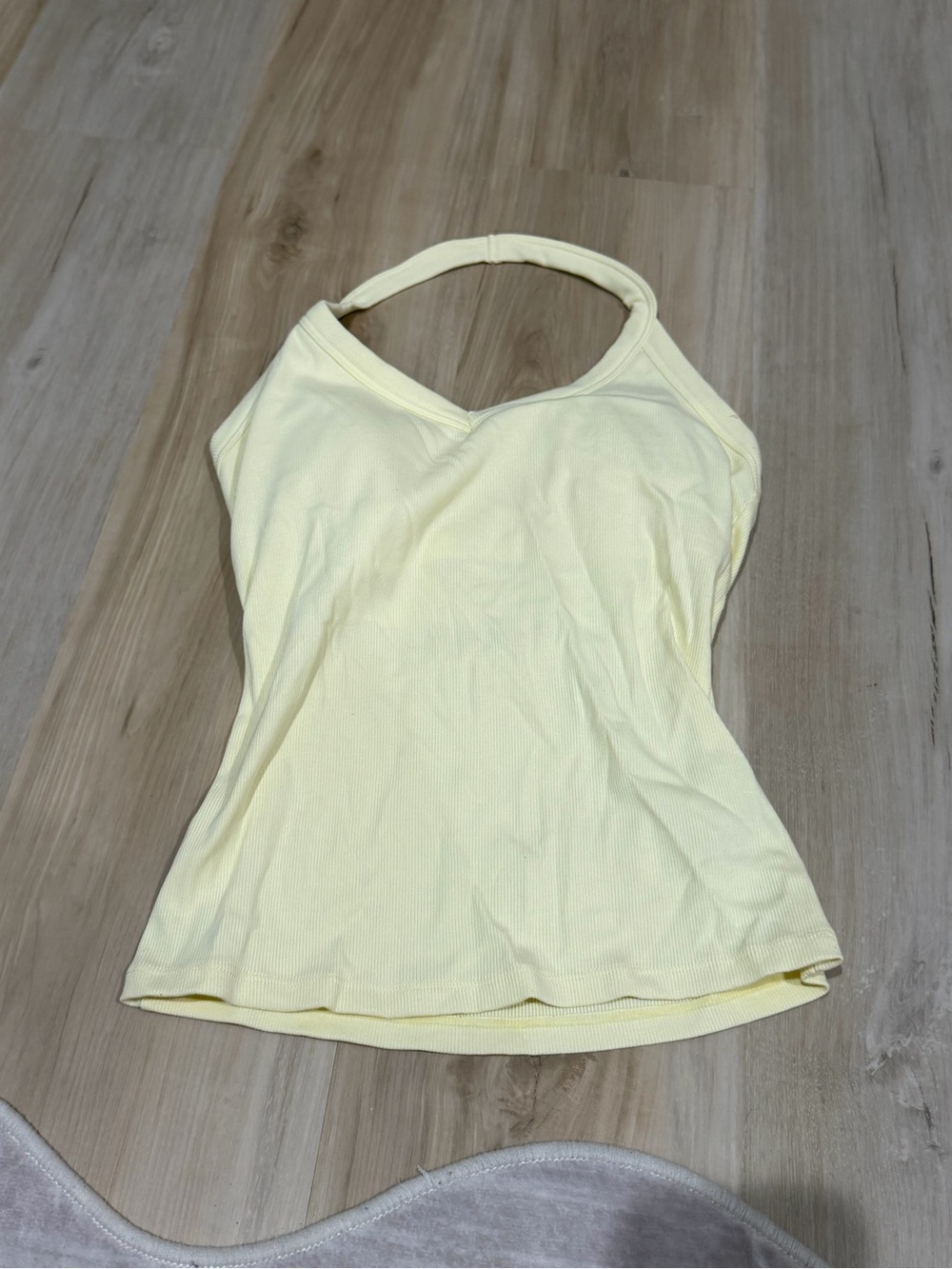 Women’s Yellow Halter Tank Top